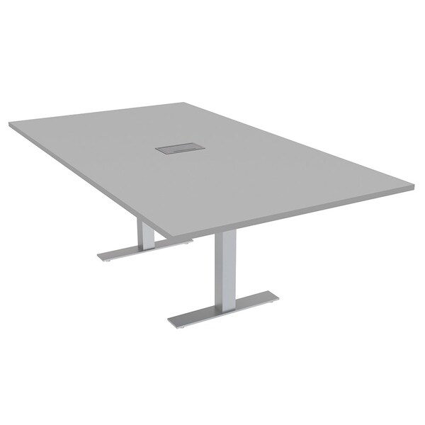47.25 in W, 71.5 in L, 29 in H, Engineered Wood Top, Grey